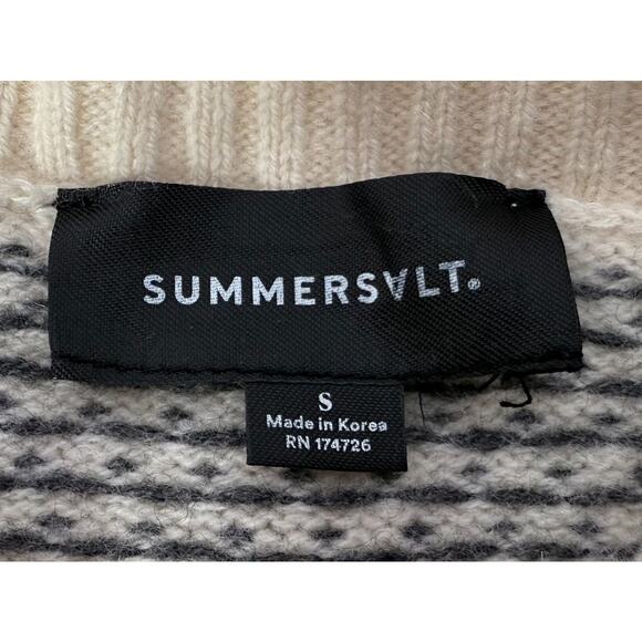 Summersalt Womens Sz S Luxe Cashmere Wool Sweater Cream Gray Quiet Luxury - Picture 4 of 8